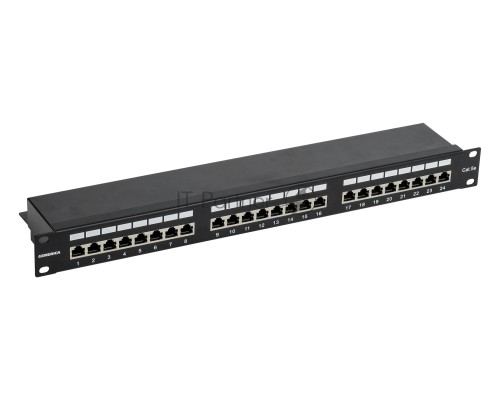 Патч-панель ITK PP24-1UC5EF-K05-G 1U кат. 5Е FTP 24 порта (Krone) GENERICA