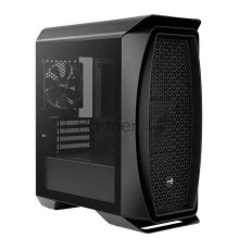 Корпус Aerocool Aero One Mini-G-BK-v1 (2xUSB, 2xAudio, 0.5 мм, 120 мм FAN, прозрачная стенка-закаленное стекло, mATX, бе