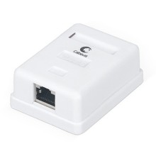 CABEUS WS-8P8C-CAT.6-SH-1 РОЗЕТКА КОМПЬЮТЕРНАЯ RJ-45(8P8C), КАТЕГОРИЯ 6, ЭКРАНИРОВАННАЯ, ОДИНАРНАЯ, ВНЕШНЯЯ, DUAL IDC
