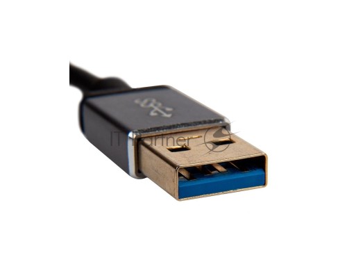 Кабель-переходник USB 3.0 (Am) --> LAN RJ-45 Ethernet 1000 Mbps, Aluminum Shell, VCOM <DU312M>