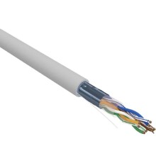 Rexant (02-0021) Кабель витая пара, F/UTP, CAT 5e, ZH нг(А)-HF, 4х2х0,52мм, 24AWG, INDOOR, SOLID, серый, 305м