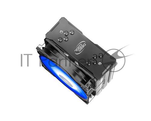 Кулер DEEPCOOL GAMMAXX GTE V2 LGA2066/2011/V3/1366/1155/51/50/FM2/+/FM1/AM3/+/AM2/+/AM4 (12шт/кор, TDP 150Вт, PWM, RGB Lighting, 4 тепл. трубки прямого контакта ) RET