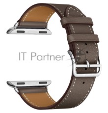 Кожаный ремешок Lyambda Minkar для Apple Watch 38/40 mm LWA-02-40-GR Gray