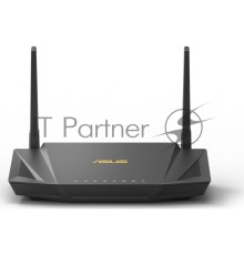 Роутер ASUS RT-AX56U 802.11b/g/n/ac/ax, до 574 + 1201 Mbps, 2,4 + 5 гГц, 2 антенны, USB ; 90IG05B0-BO3H00