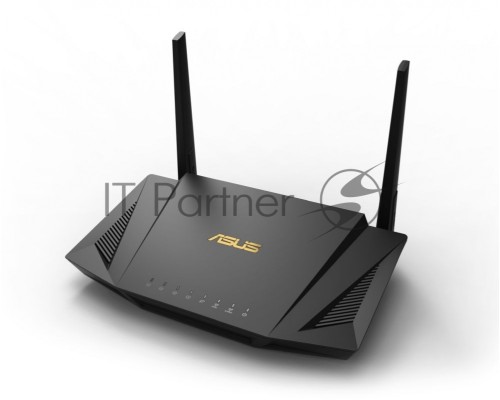 Роутер ASUS RT-AX56U 802.11b/g/n/ac/ax, до 574 + 1201 Mbps, 2,4 + 5 гГц, 2 антенны, USB ; 90IG05B0-BO3H00