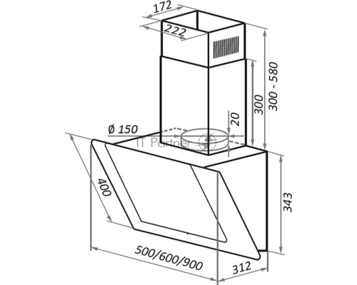 Вытяжка Maunfeld YORK 60 ЧЕРНЫЙ