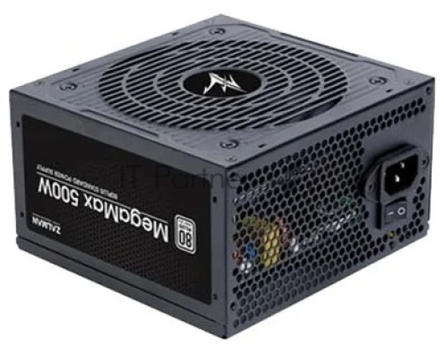 Блок питания Zalman ZM500-TXII, 500W, ATX12V v2.31, APFC, 12cm Fan, 80+ 230V EU, Retail