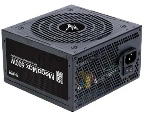 Блок питания Zalman ZM600-TXII, 600W, ATX12V v2.31, APFC, 12cm Fan, 80+ 230V EU, Retail