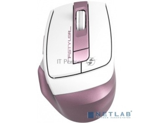 Мышь беспроводная A4Tech Fstyler FG35 розовый/белый, 2000 dpi, радиоканал, USB, кнопки - 6