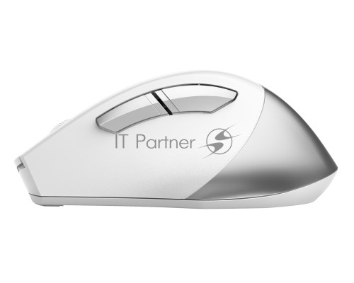 Мышь беспроводная A4Tech Fstyler FG35 серебристый/белый, 2000 dpi, радиоканал, USB, кнопки - 6