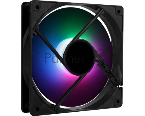 Вентилятор Aerocool Frost 12 PWM FRGB черный 1500rpm 4-pin 27.5db