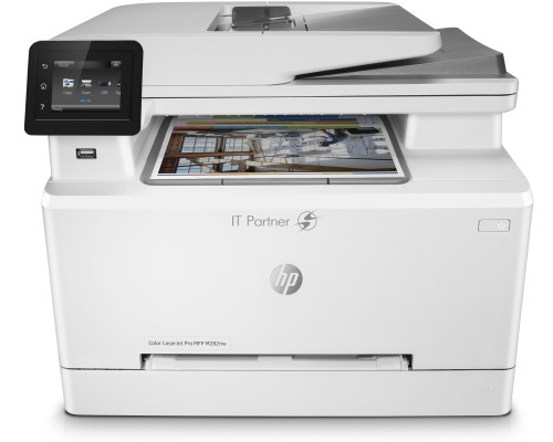 МФУ лазерный HP Color LaserJet Pro M282nw (7KW72A), A4, цветной, печ. до 21 стр/мин., скан. до 26 стр/мин. (ч/б) 22 стр/мин. (цвет), 600 x 600 dpi (печать) 1200x1200dpi (скан.), USB, RJ-45, Wi-Fi, Air Print, Mopria