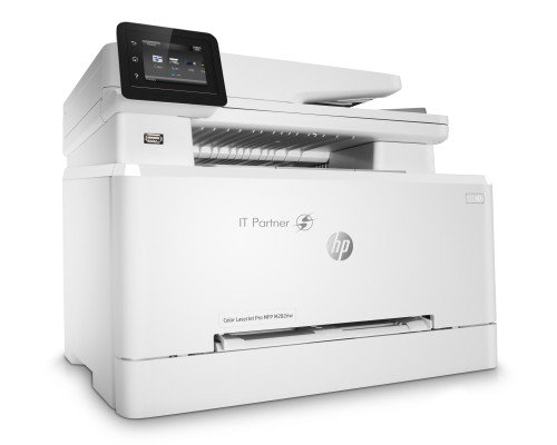 МФУ лазерный HP Color LaserJet Pro M282nw (7KW72A), A4, цветной, печ. до 21 стр/мин., скан. до 26 стр/мин. (ч/б) 22 стр/мин. (цвет), 600 x 600 dpi (печать) 1200x1200dpi (скан.), USB, RJ-45, Wi-Fi, Air Print, Mopria
