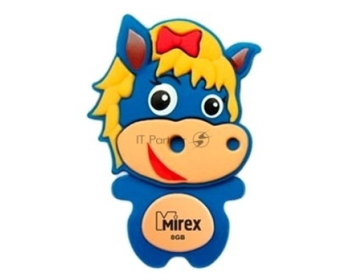 Флэш Диск 8GB Mirex Horse, USB 2.0, Синий