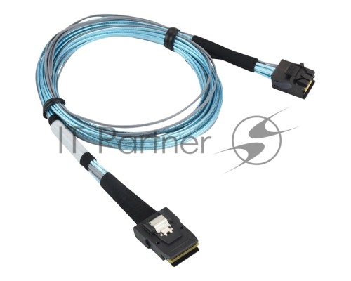 Кабель Gigabyte Cable SAS HD TO SLIMLINE SAS длина 0,8, синий