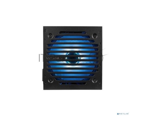 Блок питания Aerocool VX PLUS 500 RGB <500W, (20+4+4+4) pin, (6+2) pin, 3xSATA, 3xMolex, FDD, 12 см, подсветка, кабель п