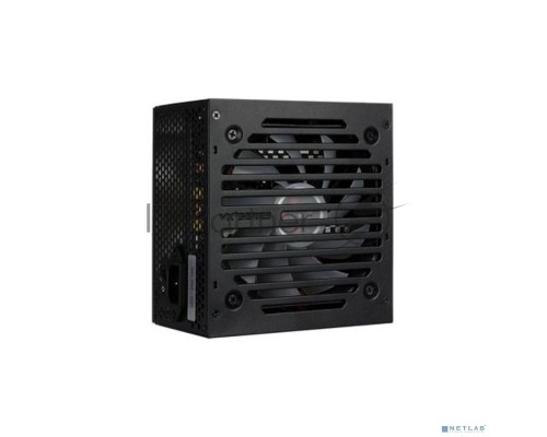 Блок питания Aerocool VX PLUS 500 RGB <500W, (20+4+4+4) pin, (6+2) pin, 3xSATA, 3xMolex, FDD, 12 см, подсветка, кабель п