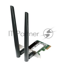 Сетевой адаптер WiFi D-Link DWA-582 PCI Express (ант.внеш.съем) 2ант. DWA-582/RU/В1A