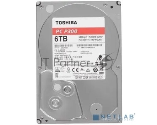Жесткий диск Toshiba SATA-III 6Tb HDWD260UZSVA P300 (5400rpm) 128Mb 3.5