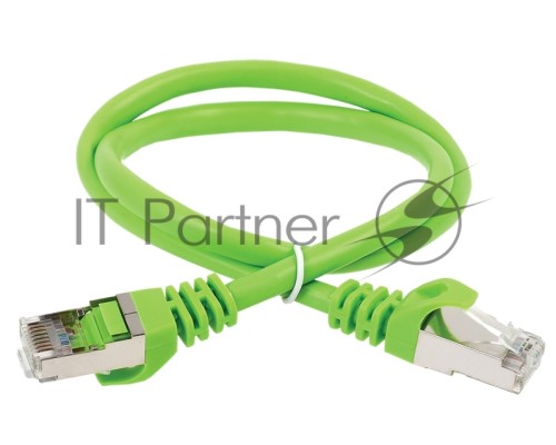 Коммутационный шнур (патч-корд) кат.6 FTP PVC 1м зелёный (PC02-C6F-1M)