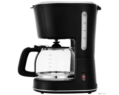 Кофеварка капельная Kitfort КТ-734 черный, исп. кофе - молотый, 1.2 л, 900 Вт.
