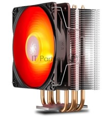 Кулер DEEPCOOL GAMMAXX 400 V2 RED TDP 180W IntelLGA1700/1200/1151/1150/1155 , PWM, Red Led Fan 120mm, 4 тепл. трубки прямого контакта ) RET
