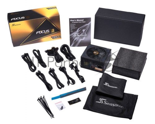 Блок питания Seasonic ATX 750W FOCUS GX-750 80+ gold 24+2x(4+4) pin APFC 120mm fan 10xSATA Cab Manag RTL