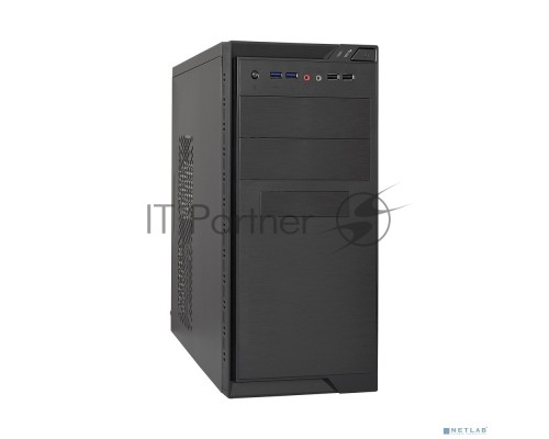 Компьютерный корпус Minitower ExeGate MA-372UX Black, mATX <без БП> 2*USB+2*USB3.0, Audio