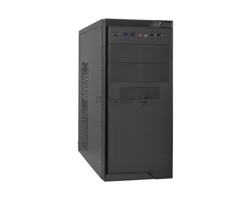 Компьютерный корпус Minitower ExeGate MA-372UX Black, mATX <без БП> 2*USB+2*USB3.0, Audio
