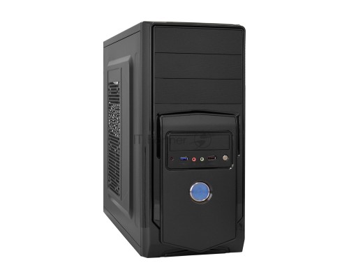 Корпус Miditower ExeGate CP-605U Black, ATX, <CP450W, 80mm>, 1*USB+1*USB3.0, Audio