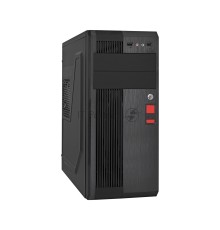 Компьютерный корпус Miditower ExeGate UN-605B Black, ATX, <UN450, 120mm>, 2*USB, Audio, замок блокировки кнопки питания