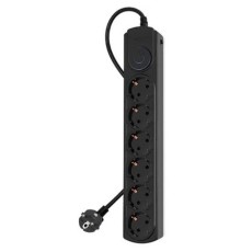 Ippon Сетевой фильтр BK-6-EU-1.8-10-B, 1.8м, черный