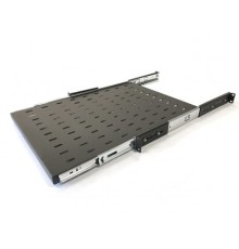 Полка выдвижная Hyperline TSS3-800-RAL9004 1U нагр.:20кг. 19