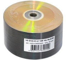Диски VS DVD-R 4,7 GB 16x Bulk/50 (VSDVDRB5003)(620229)