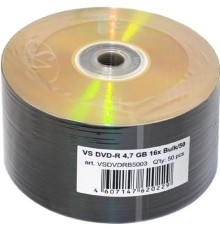 Диски VS DVD-R 4,7 GB 16x Bulk/50 (VSDVDRB5003)(620229)
