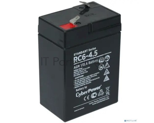 Батарея SS CyberPower Standart series RС 6-4.5 / 6 В 4,5 Ач Батарея SS CyberPower Standart series RС 6-4.5 / 6 В 4,5 Ач