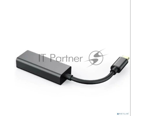 Кабель-переходник USB 3.1 Type-C -->RJ-45 1000Mbps Ethernet, Aluminum Shell, 0.15м Telecom <TU320M>