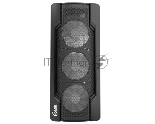 Компьютерный корпус Powercase Mistral X4 Mesh LED, Tempered Glass, 4x 120mm 5-color fan, чёрный, ATX  (CMIXB-L4)