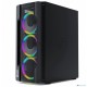 Компьютерный корпус Powercase Mistral X4 Mesh LED, Tempered Glass, 4x 120mm 5-color fan, чёрный, ATX  (CMIXB-L4)