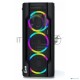 Компьютерный корпус Powercase Mistral X4 Mesh LED, Tempered Glass, 4x 120mm 5-color fan, чёрный, ATX  (CMIXB-L4)