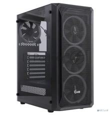 Компьютерный корпус Powercase Mistral Z4 Mesh LED, Tempered Glass, 4x 120mm 5-color fan, чёрный, ATX  (CMIZB-L4)