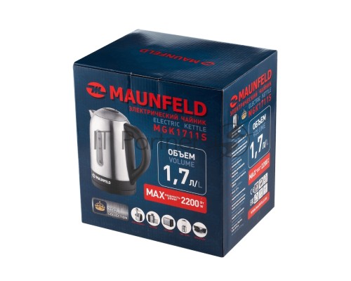 Чайник Maunfeld MGK1711S нержавейка