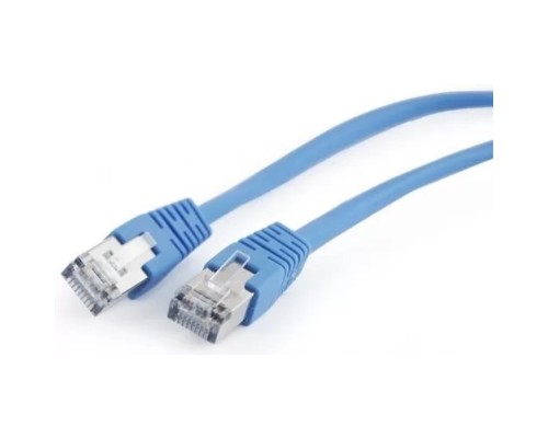 [Коммутационный шнур] Cablexpert PP22-2M/B Патч-корд PP22-2M/B 1000G FTP 4 пары cat5E CCA molded 2м синий RJ-45 (m)-RJ-45 (m)