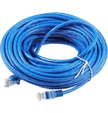 Патч-корд UTP Cablexpert PP12-15M/B кат.5e, 15м, литой, многожильный (синий)