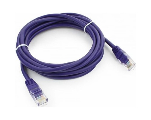 [Коммутационный шнур] Cablexpert PP12-3M/V Патч-корд UTP кат.5e, 3м, литой, многожильный (фиолетовый)