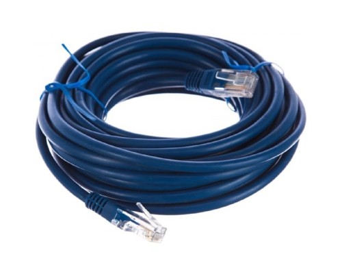 [Коммутационный шнур] Патч-корд UTP Cablexpert PP12-7.5M/B кат.5e, 7.5м, литой, многожильный (синий)