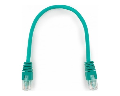[Коммутационный шнур] Патч-корд UTP Cablexpert PP6U-0.25M/G кат.6, 0.25м, литой, многожильный (зелёный)