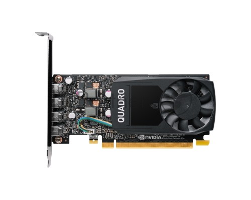 Видеокарта VGA PNY NVIDIA Quadro P620, 2 GB GDDR5/128 bit,4xMini DisplayPort, PCI-E 3.0, 4xminiDisplayPort - DVI-D, 4xminiDisplayPort - DisplayPort