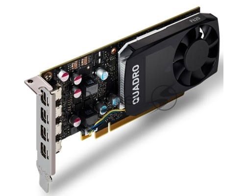 Видеокарта VGA PNY NVIDIA Quadro P620, 2 GB GDDR5/128 bit,4xMini DisplayPort, PCI-E 3.0, 4xminiDisplayPort - DVI-D, 4xminiDisplayPort - DisplayPort