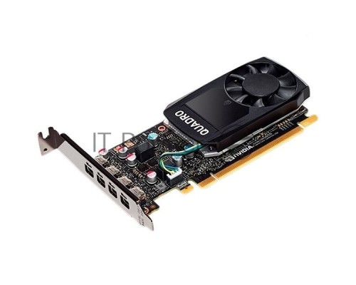 Видеокарта VGA PNY NVIDIA Quadro P620, 2 GB GDDR5/128 bit,4xMini DisplayPort, PCI-E 3.0, 4xminiDisplayPort - DVI-D, 4xminiDisplayPort - DisplayPort